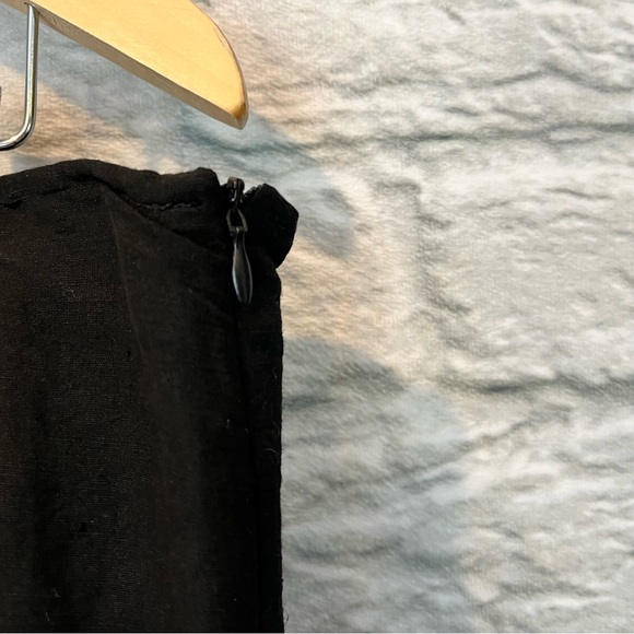 NWT XD Xenia Design Euro 46 Black Pleated Linen Blend Maxi Skirt - Picture 5 of 12